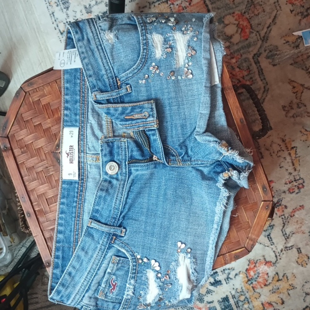 Hollister bejeweled really cool shorts sz9 w29